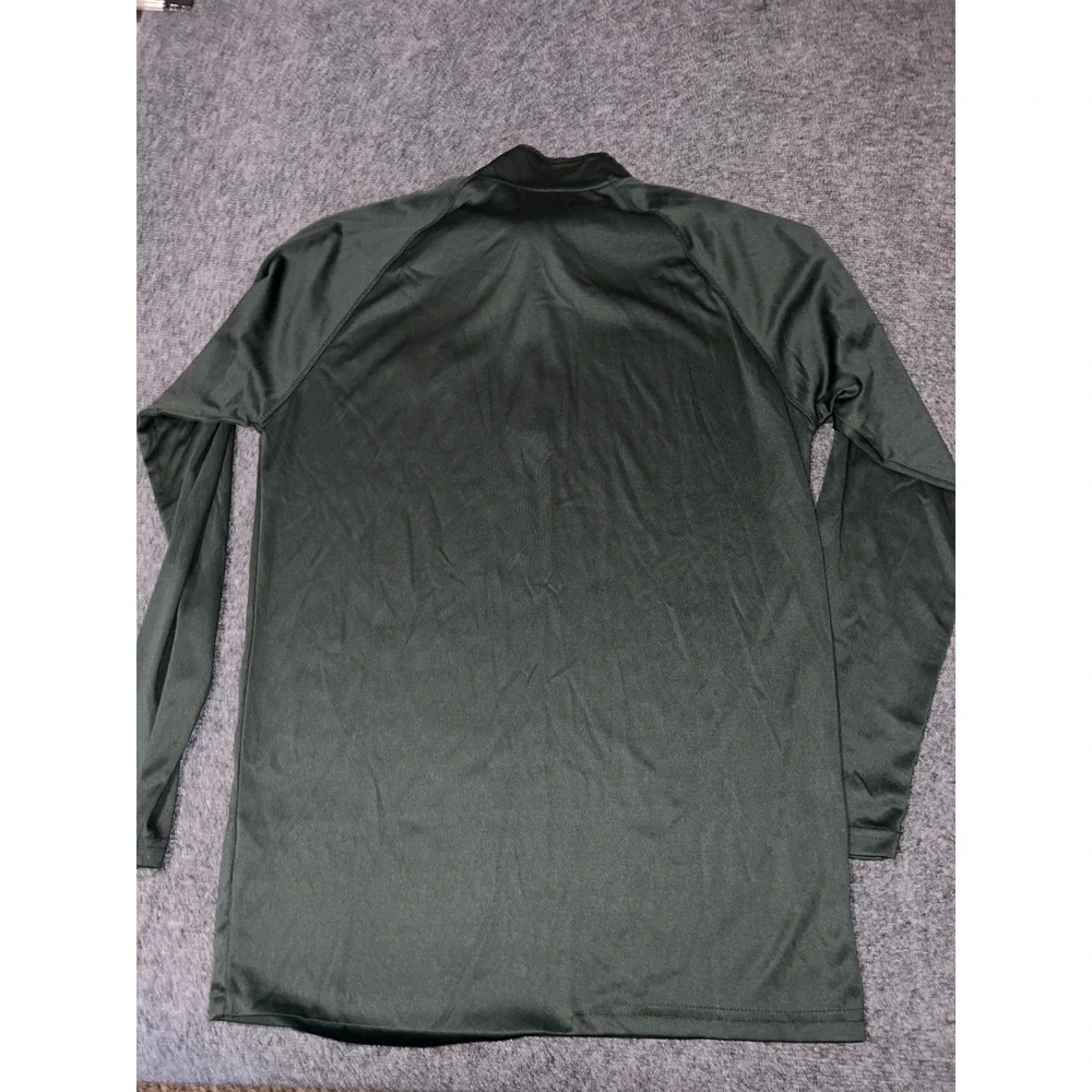 Dunbrooke Green Bay Packers Mens Medium Green 1/4 Zip Pullover Jacket NFL Logo